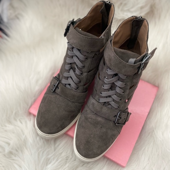 Linea Paolo Wedge Cutout Sneakers - Picture 4 of 7